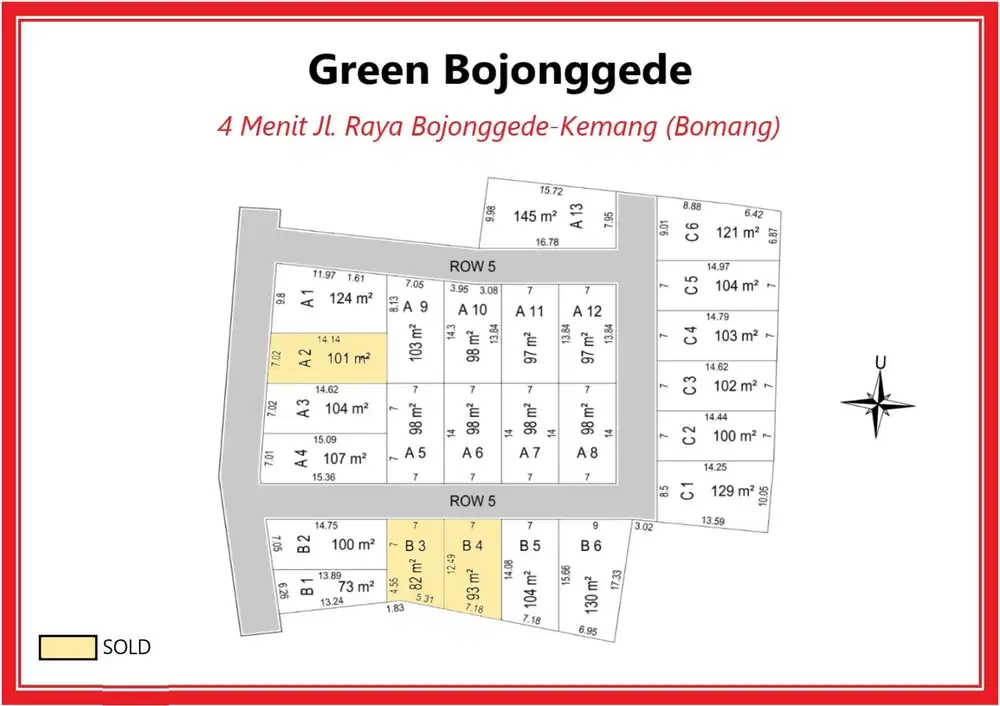 Tanah Kavling Murah Promo Awal Tahun Jl.Raya Bojong Gede 12x Cicilan