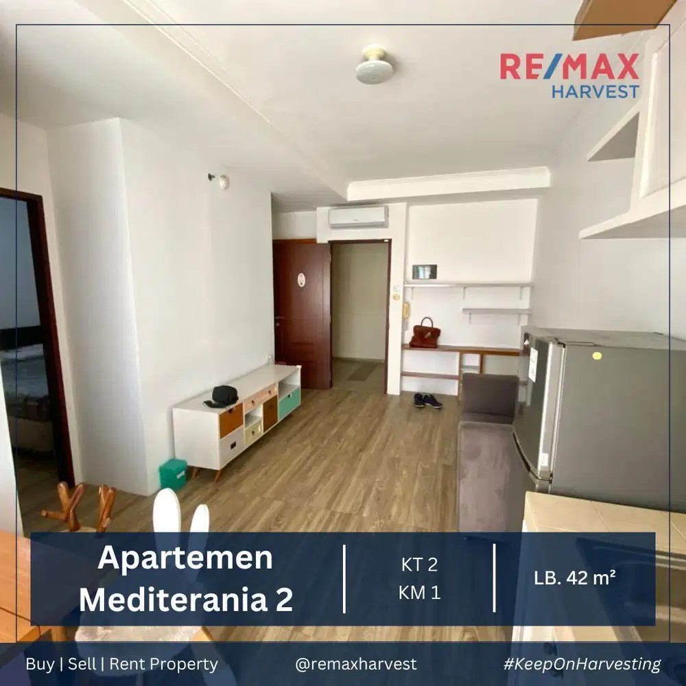 Dijual Murah Apartemen Mediterania Tower Kenanga 2BR Jakarta Barat