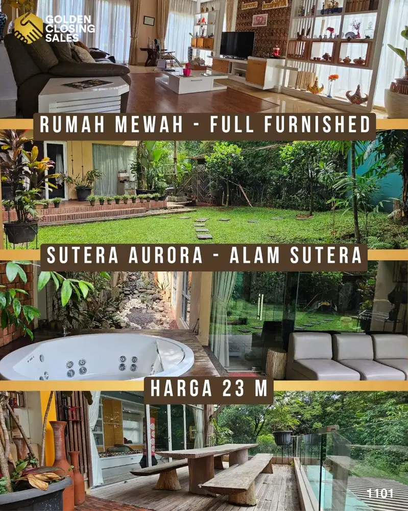 RUMAH MEWAH RAPIH TERAWAT SUDAH FULL FURNISHED