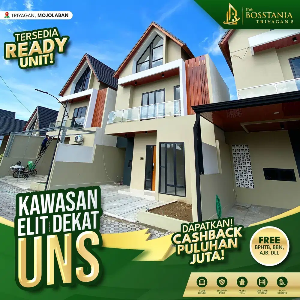 Bosstania Triyagan 2: Rumah Dua Lantai Smart Home di Kawasan Eksklusif