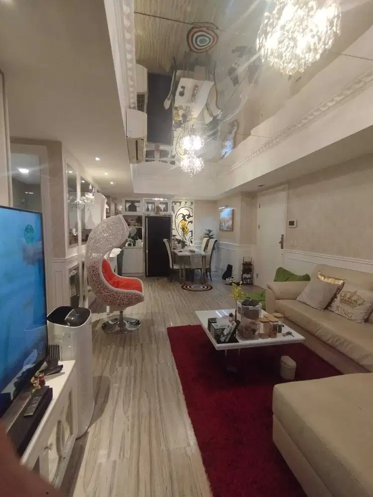 Apartemen Kensington 2 kamar tidur full furnish dikelapa gadi