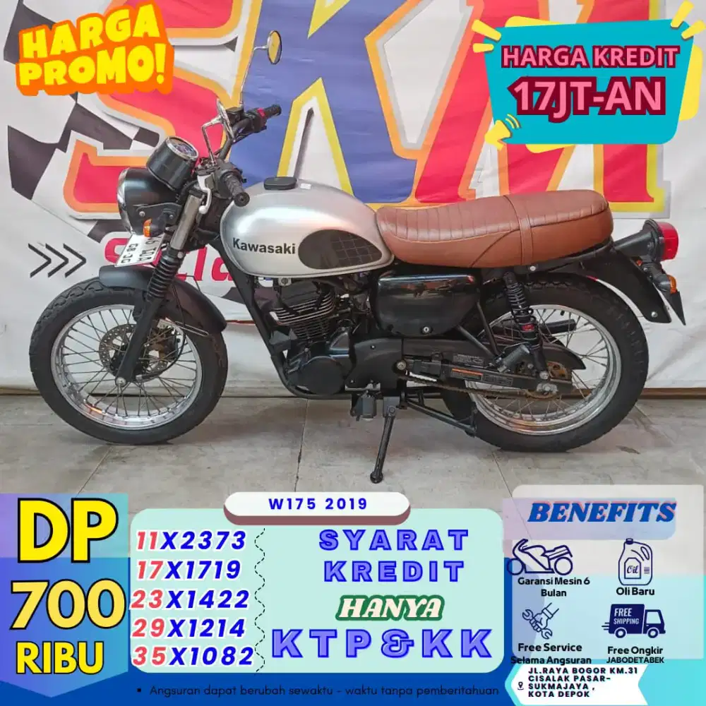 (gebyar DP 700 bisa punya motor classic) w175 2019 cash crrdt