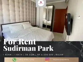 Disewakan Apartement Sudirman Park 1BR Full Furnished Lantai Tinggi