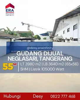 Dijual Gudang di Neglasari, Tangerang