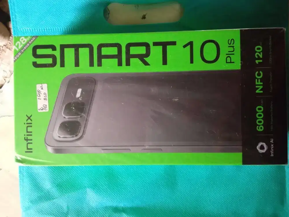 Infinix smart 10 plus 8/128  99% MULUS pemakaian baru 2 hari 1,4 nego