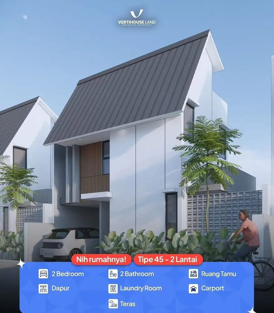 Dekat ke Toll Cimanggis Rumah 2Lantai Titik Pulang Cimanggis