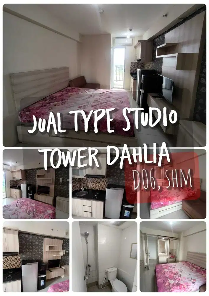 Jual type Studio furnished SHM Bassura City lantai rendah