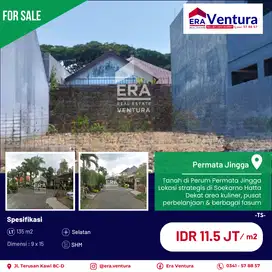 Dijual Tanah Kavling Di Perum Permata Jingga Soekarno Hatta