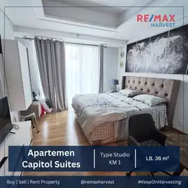 APARTEMEN CAPITOL SUITES DISEWAKAN - TYPE STUDIO - FULL FURNISHED