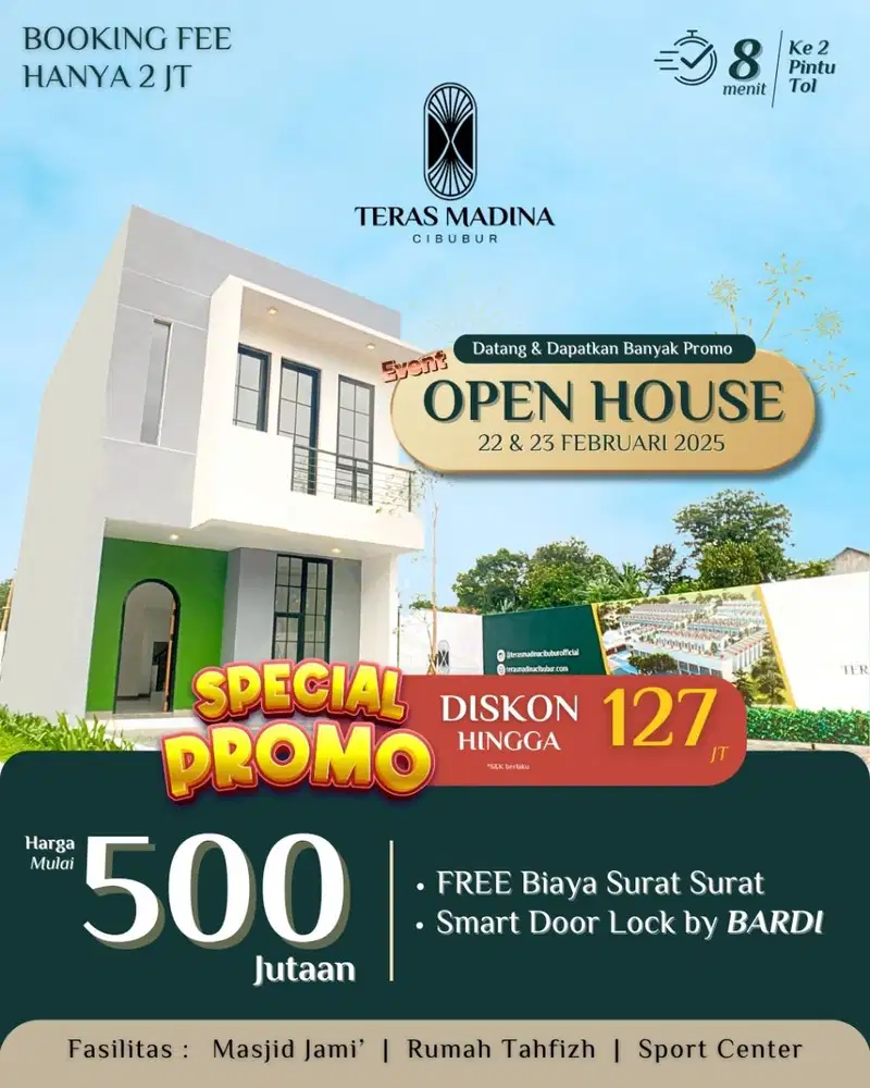 Rumah Dijual di Cibubur Timur Jakarta PROMO Hanya 2 Juta Pilih Unit