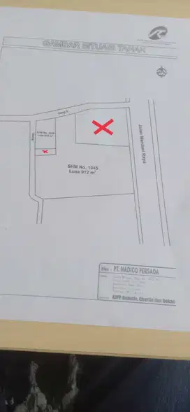 Dijual tanah utk usaha di Jl Mardani Johar Baru