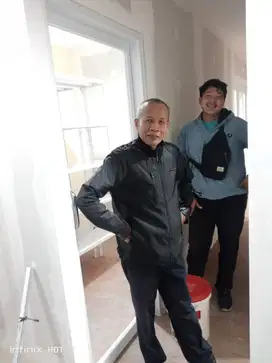 Pasang Kusen Aluminium + Pintu + Jendela + Plafon-Partisi Gypsum +Kaca