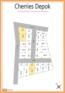 15 Menit Toll Antasari Depok Tanah Kavling Strategis Free SHM