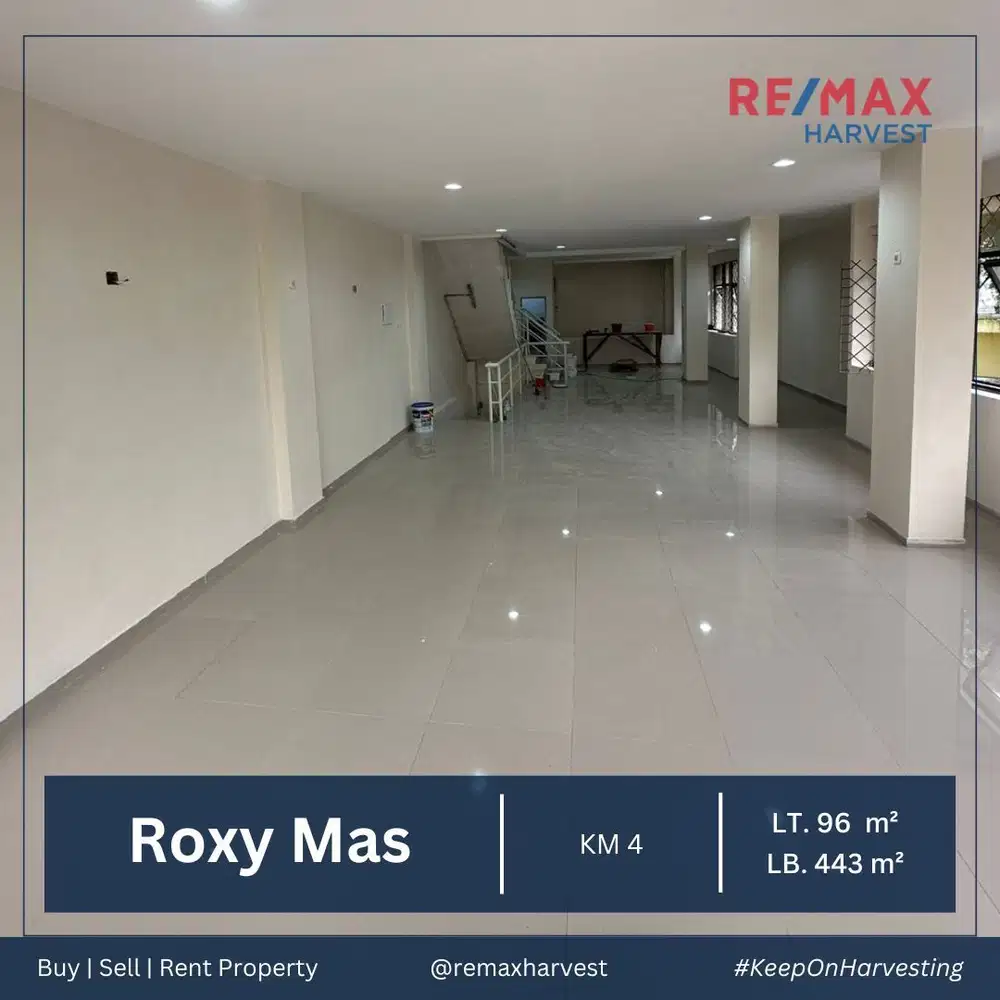 Disewakan Murah Ruko Komersial di kawasan Roxy Mas