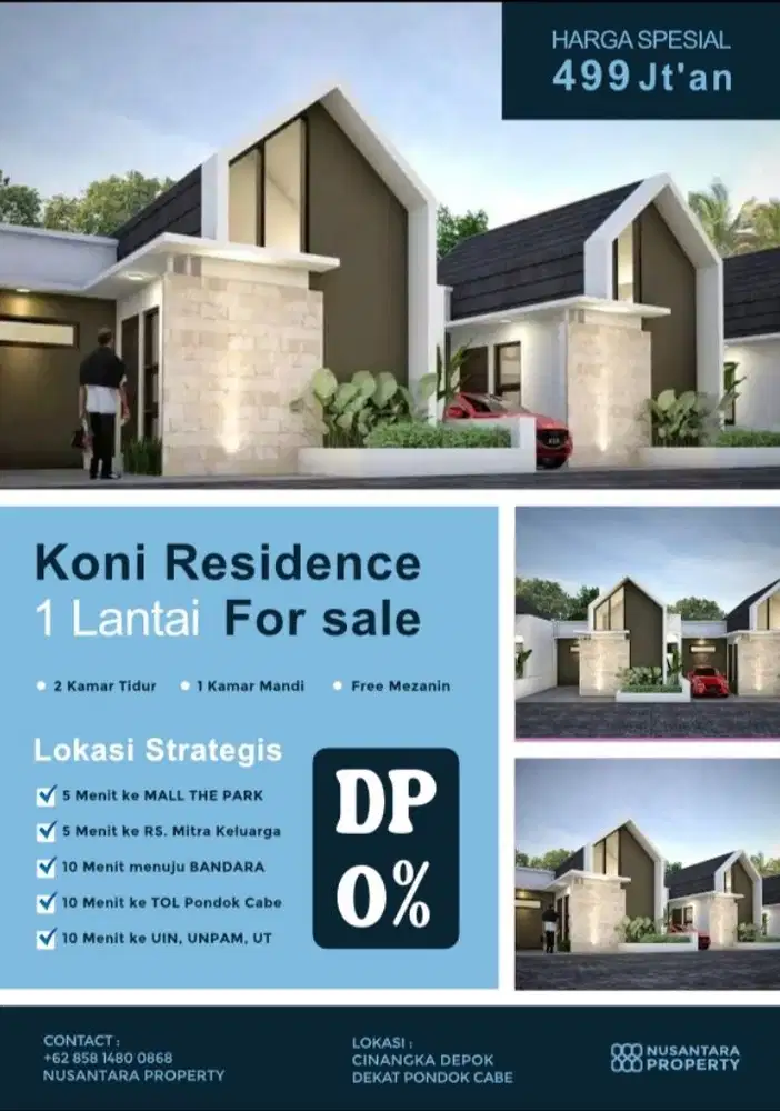 TERMURAH RUMAH 1,5 LANTAI DKT TOL DKT LEBAK BULUS