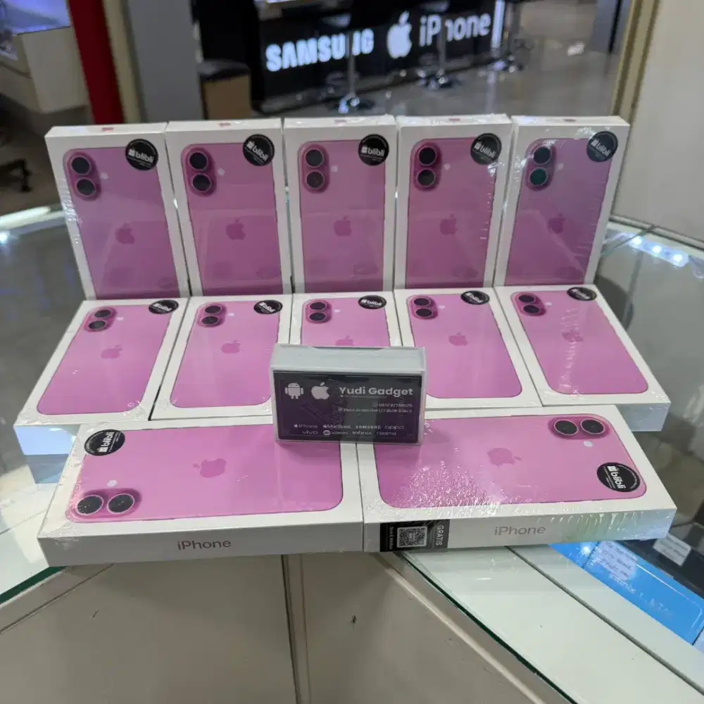 iPhone 16 plus 128 pink baru