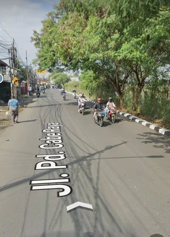 Dijual Kavling 1098m di Pondok Cabe Raya