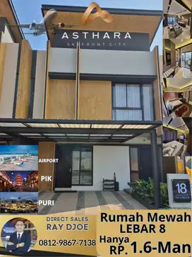 Rumah mewah murah lebar 8 di tengah kota tangerang asthara bandara