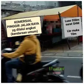 Tanah Lahan Komersial Luas 1500 Jalan Raya Serpong Alam Sutera