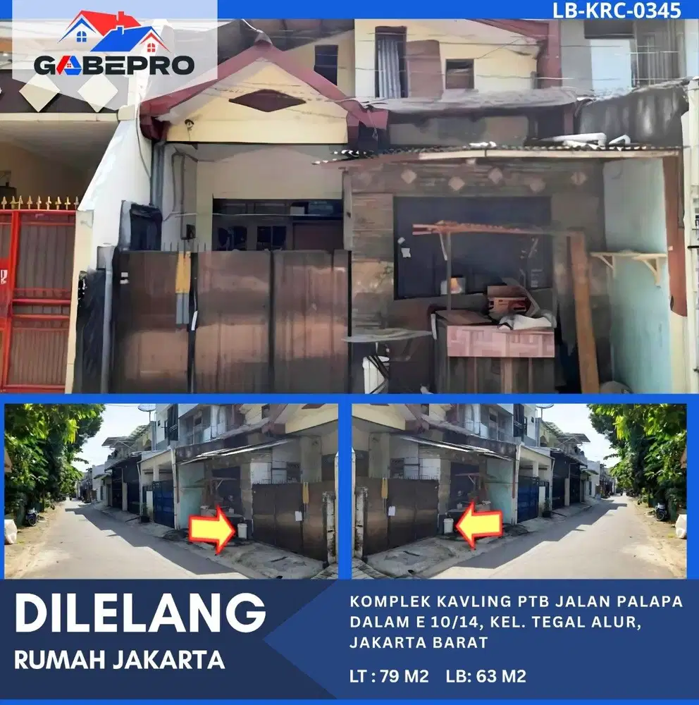 Rumah dijual MURAH daerah Tegal Alur, Jakarta Barat
