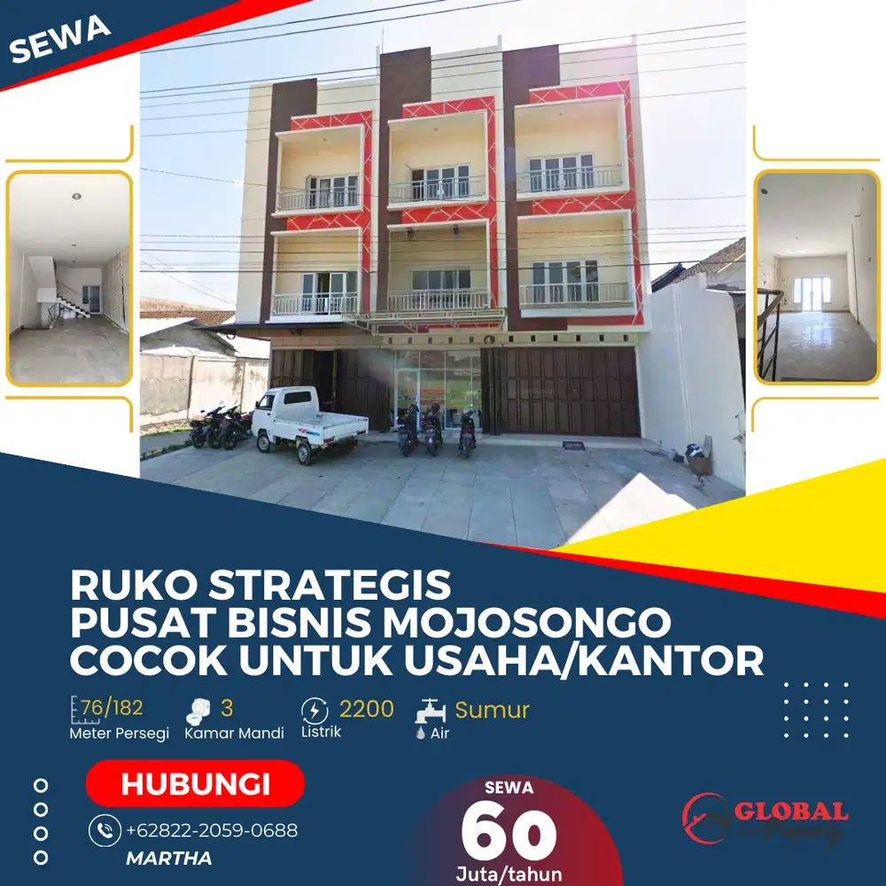 Ruko 3 Lantai Pusat Bisnis Mojosongo