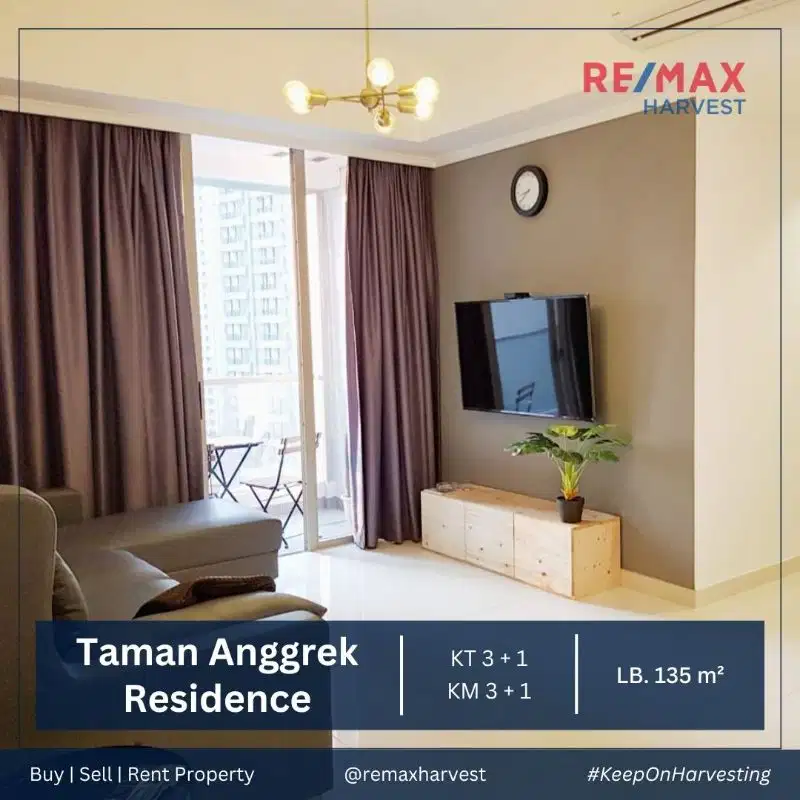 Disewakan Cepat Jarang Ada Taman Anggrek Residence