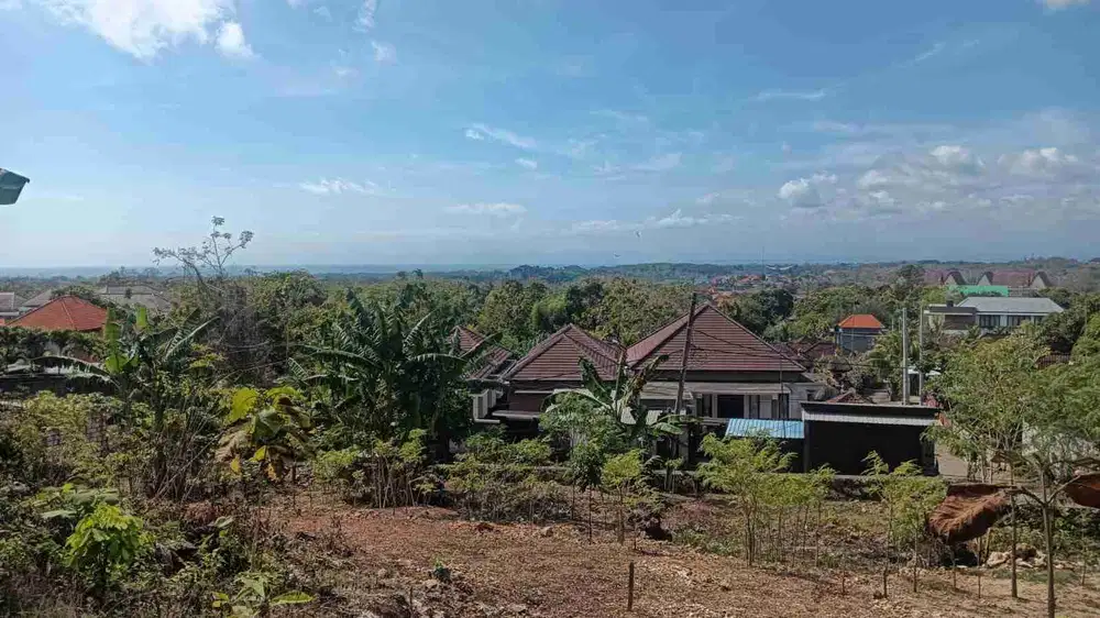 dijual tanah 870m² view laut dipurigading jimbaran badung bali