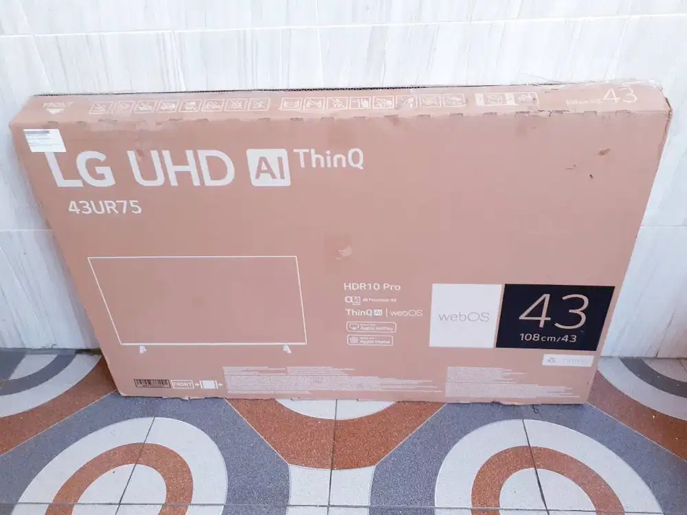 TV LED ANDROID LG 43IN UHD 4K DIGITAL TV NETFLIK YOUTUBE MULUS GARANSI