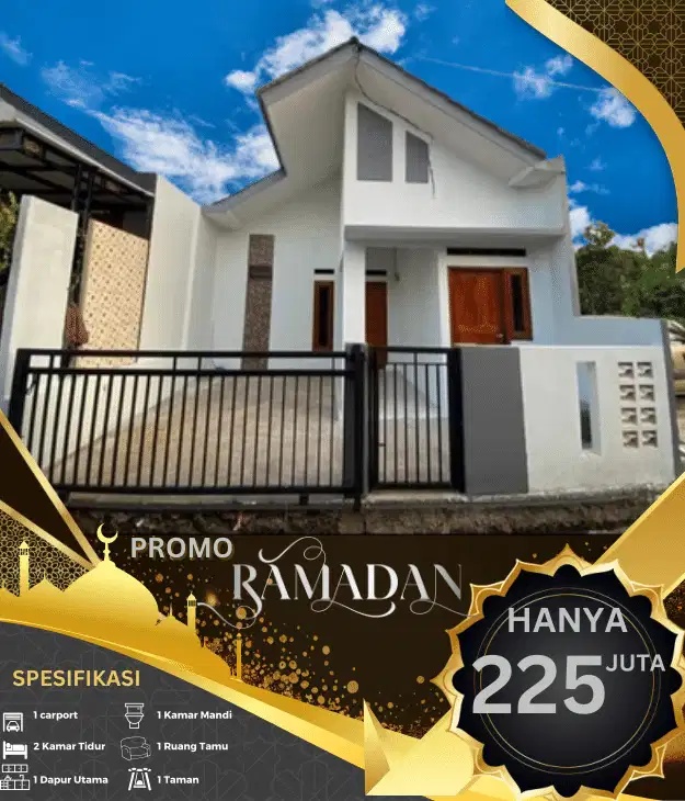 Rumah murah berdesain modern akses strategis dan dekat jalan utama