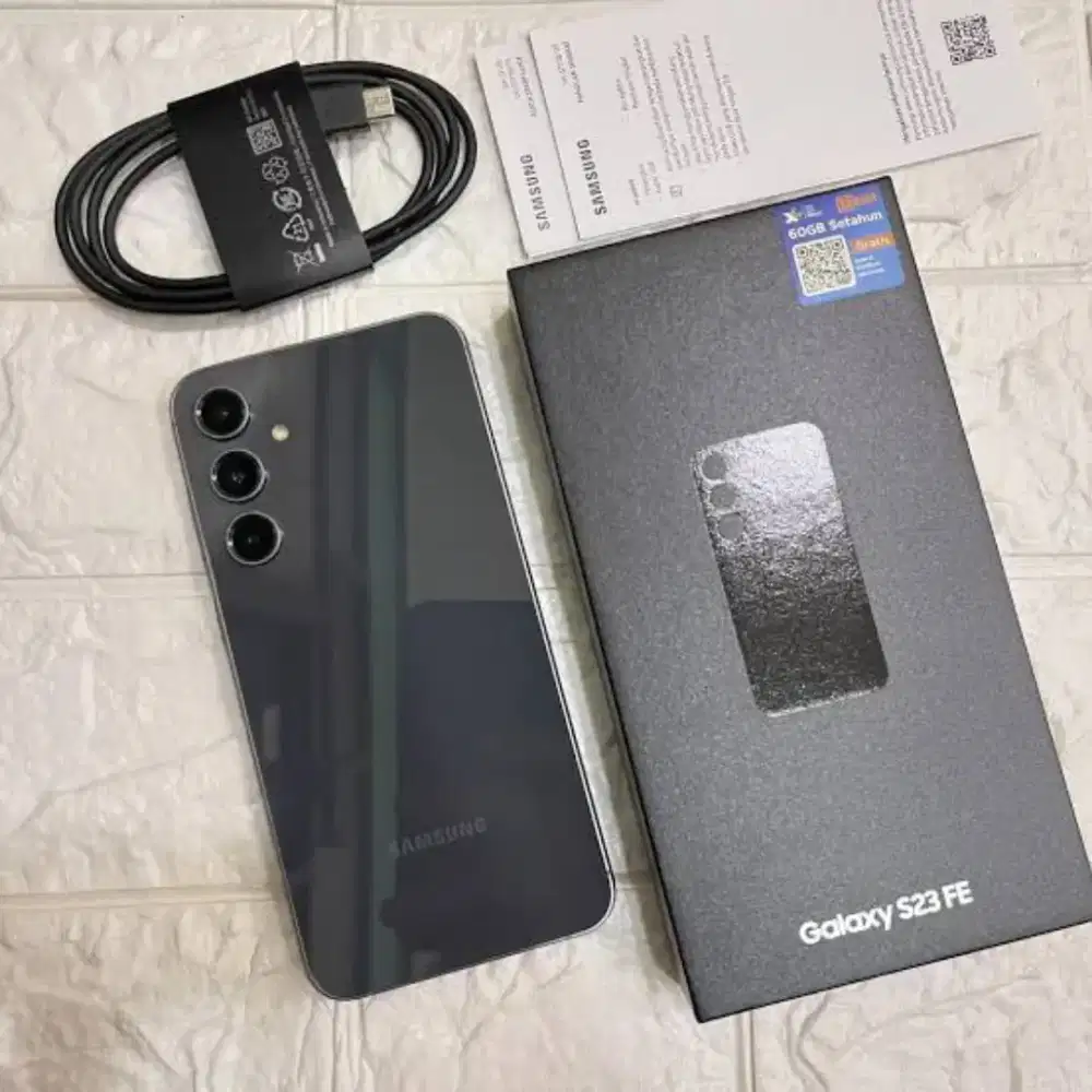 Samsung s23 fe 5G 8/256 ex resmi graphite mulus fullset ori