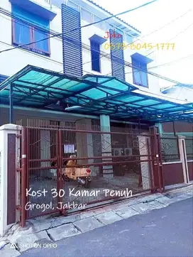 Rumah Kost 30 Kamar PENUH dkt Trisakti Grogol, Jakarta Barat