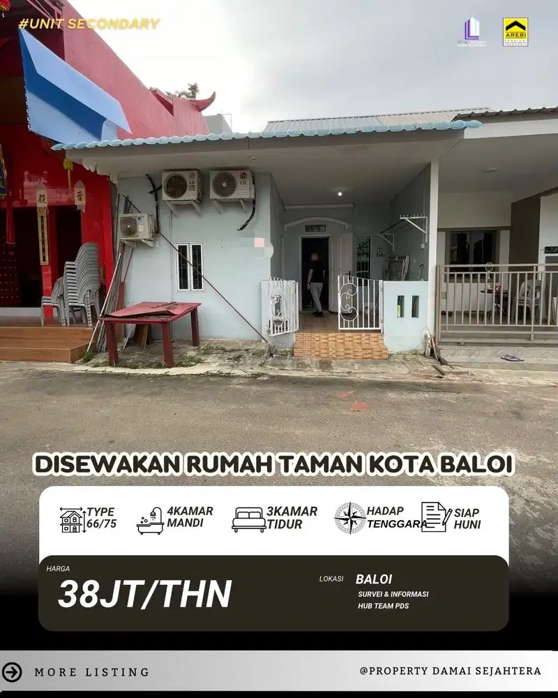 Taman Kota baloi ! Disewa cepat