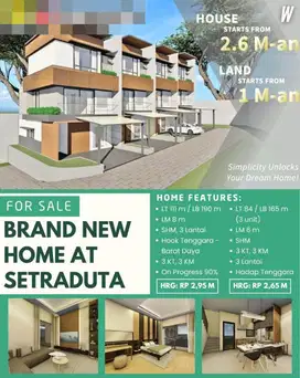 Termurah! Rumah Baru di Setraduta Bandung