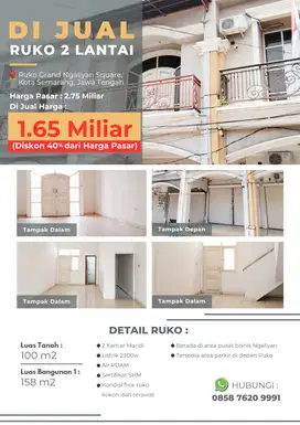 Jual Ruko Bagus Murah di Grand Ngaliyan Square, Semarang