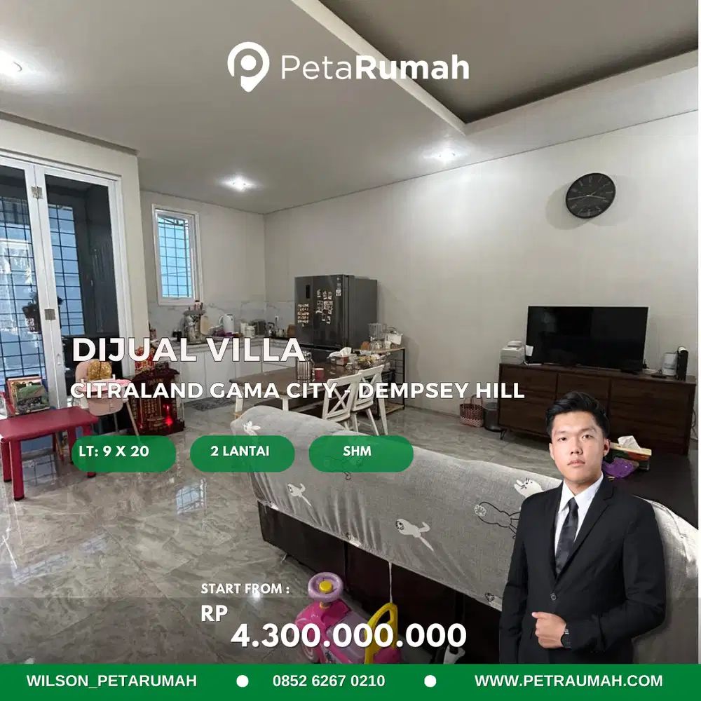 Dijual Villa Citraland Gama City