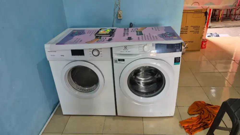 JUAL CEPAT BU MESIN CUCI ELECTROLUX DAN SET LAUNDRY PERKAKAS