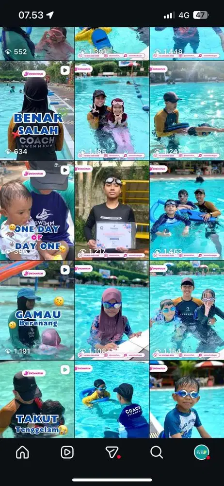 TAKE OVER USAHA MANAJEMEN LES PRIVATE BERENANG KOTA BOGOR