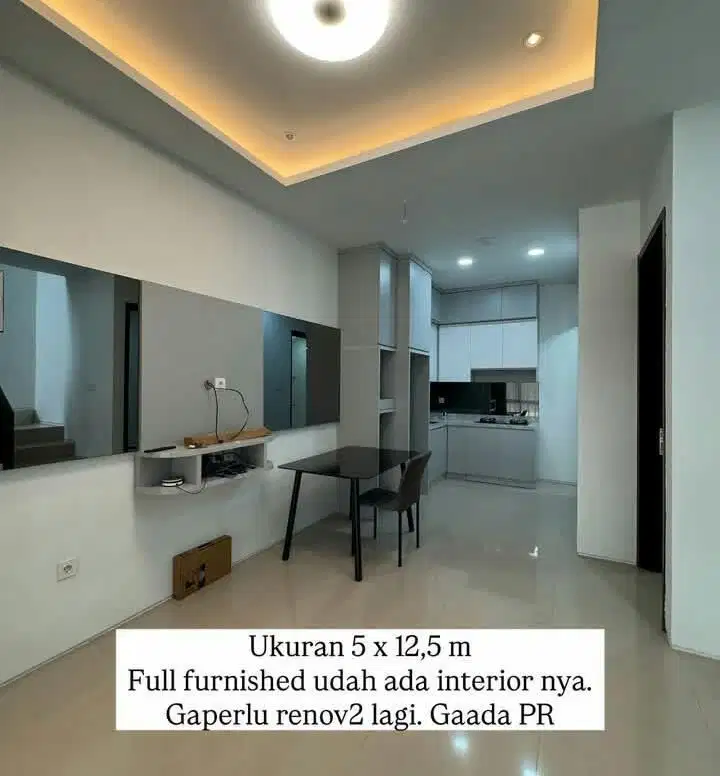 DIJUAL RUMAH FURNISH HADAP TIMUR HARGA MURAH DI AEROHOME CITRA 8