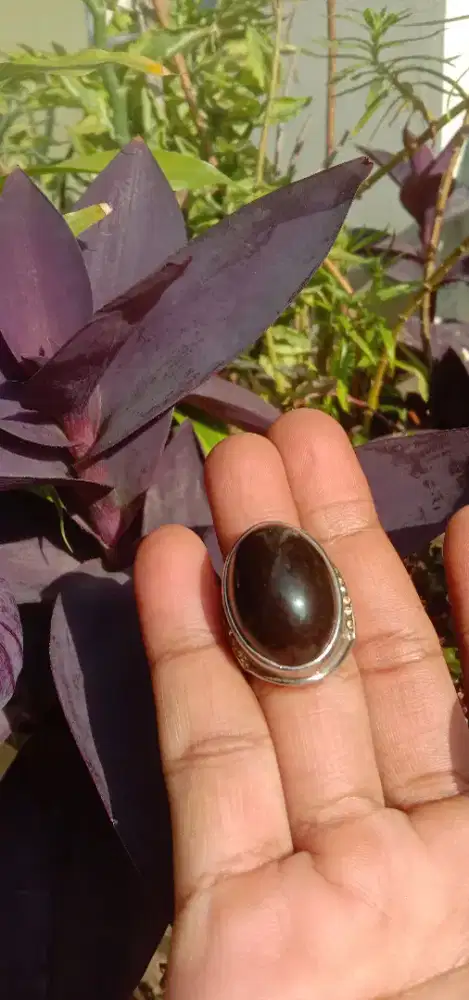 Batu Cincin Yaman Natural,senter merah