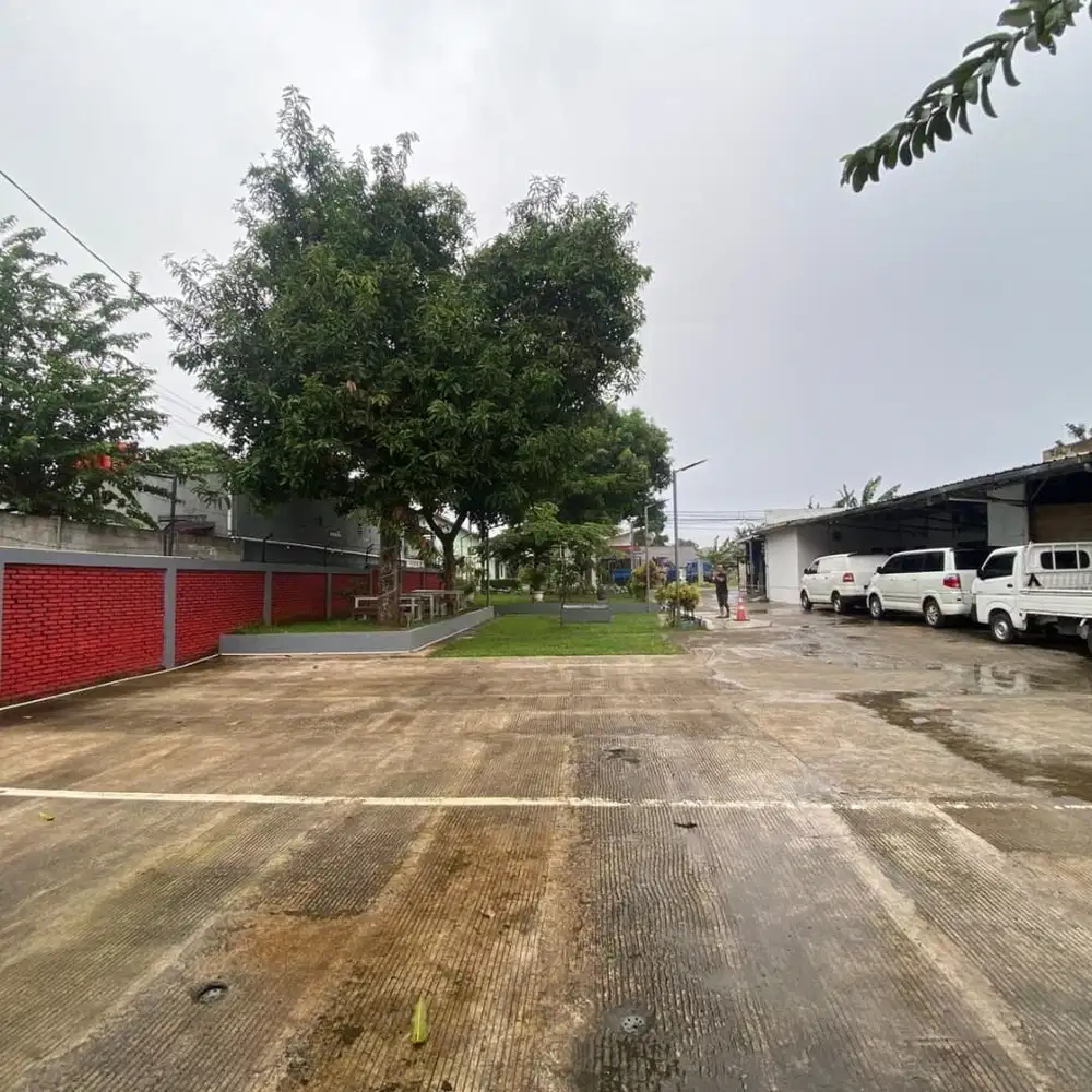 Lahan Super Strategis bekas workshop di Jatijajar Depok