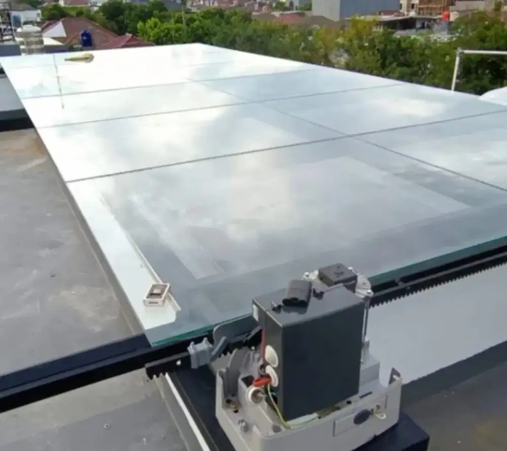 Kanopi sliding buka tutup otomatis moderen