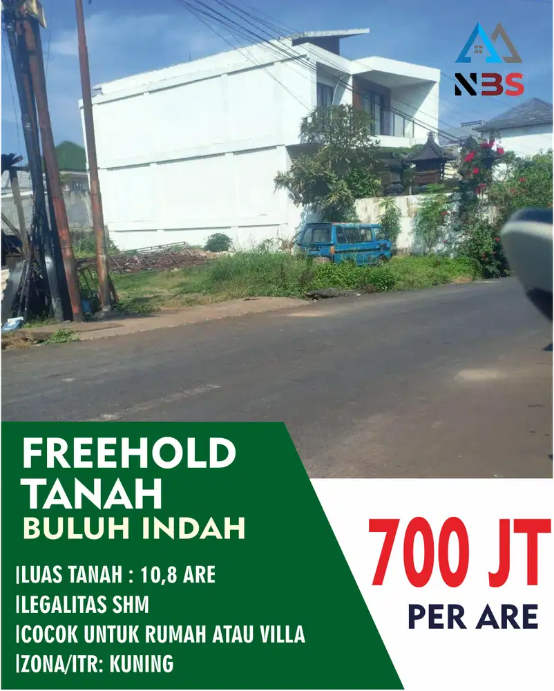 DIJUAL TANAH LOKASI BULUH INDAH COCOK UNTUK VILLA DAN RUMAH