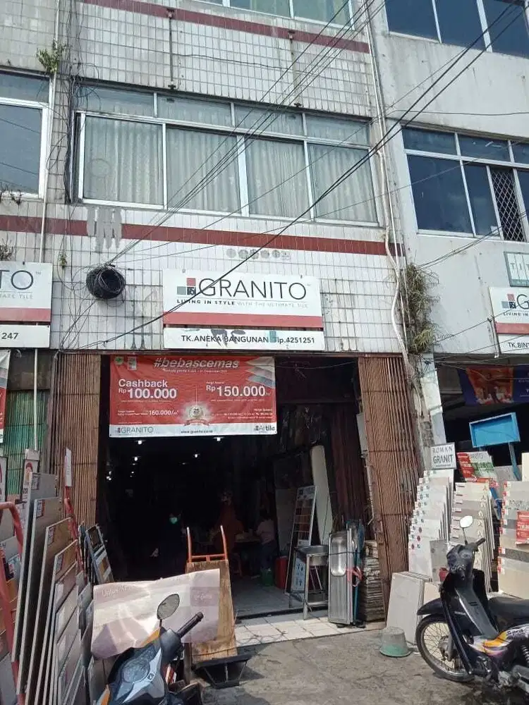 Dijual Lelang Ruko Jalan Percetakan Negara Raya Cempaka Putih, Jakbar