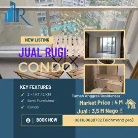 4&gt;3,5 M Jual Condo TARES 100 M2 Pool View Bawah harga market !