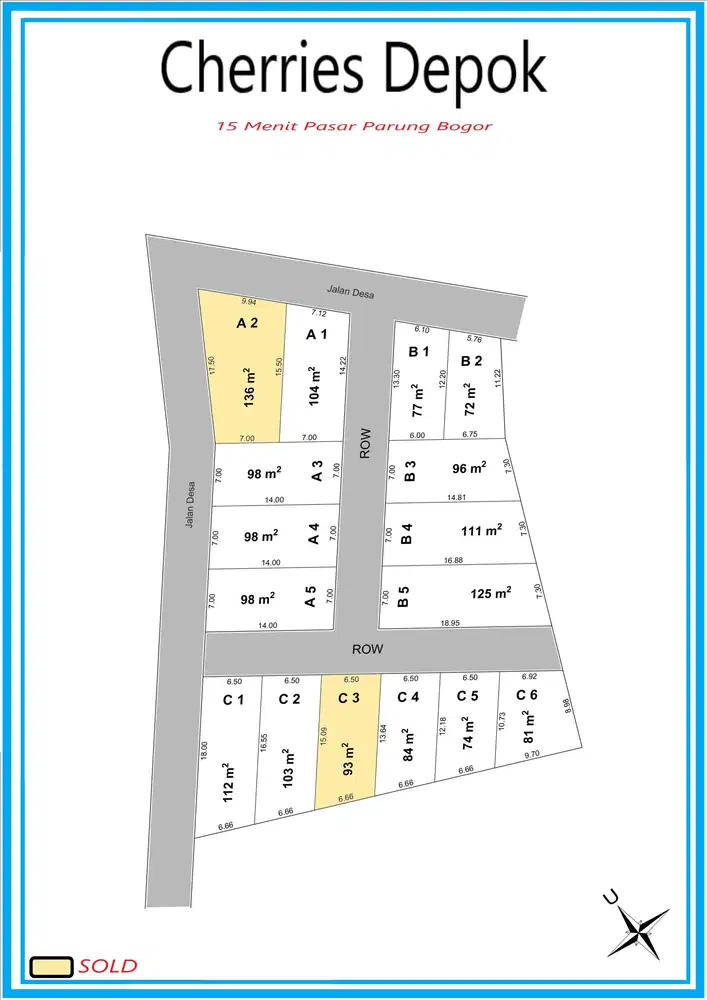 Tanah Kavling Strategis di Pusat Kota Depok Free SHM