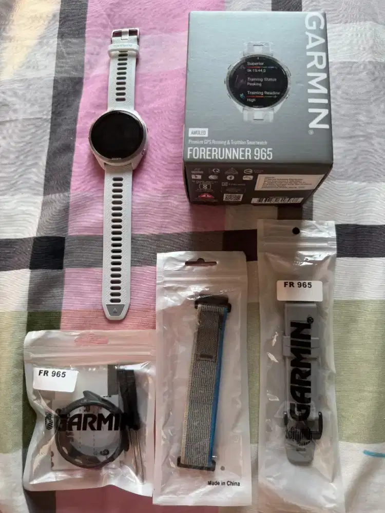 Garmin Forerunner 965 White Second Bergaransi Resmi TAM