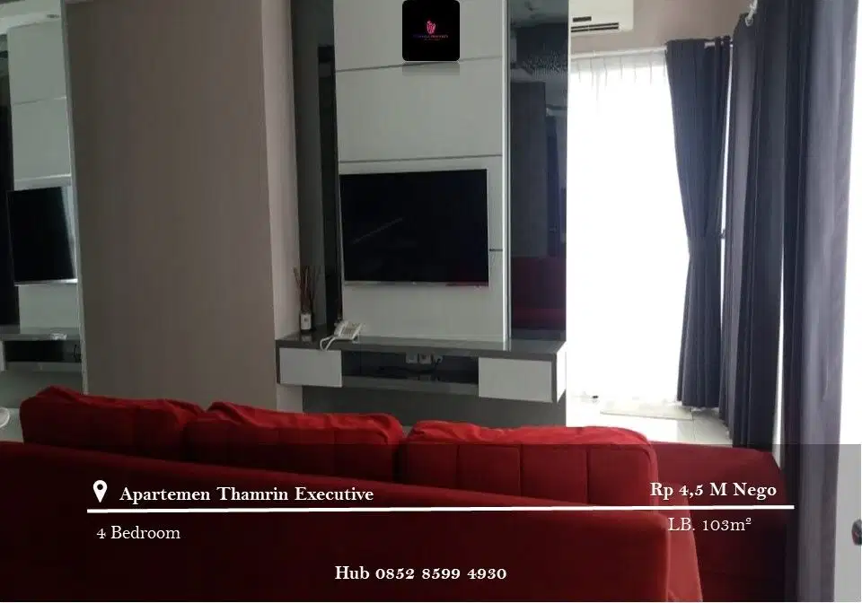 Dijual dan Disewakan Apartement Thamrin Executive 2BR Suite A FF