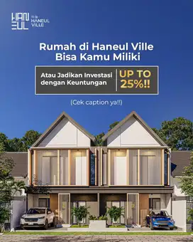 Rumah Dijual 2 Lantai Desain KOREA Style Dekat Jalan Raya Jakarta Parung Bogor 500 Jutaan
