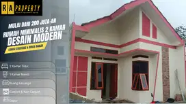 Dijual rumah 2 kamar dengan desain modern mulai dari 235 jutaan