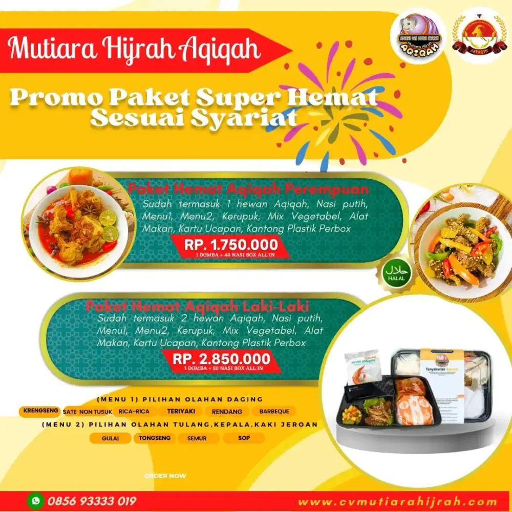 Catering aqiqah sesuai syar'i